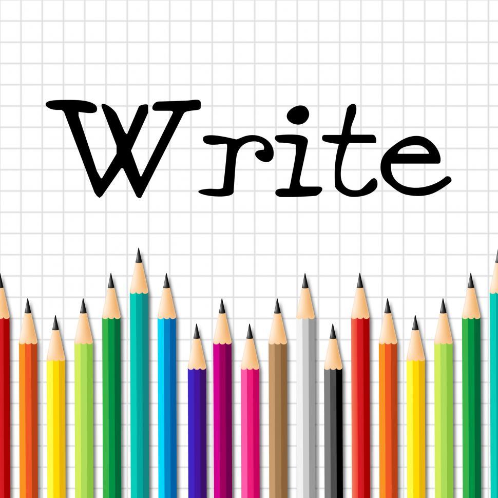 Free Image of Write Pencils Means Kid Studying And Educating 