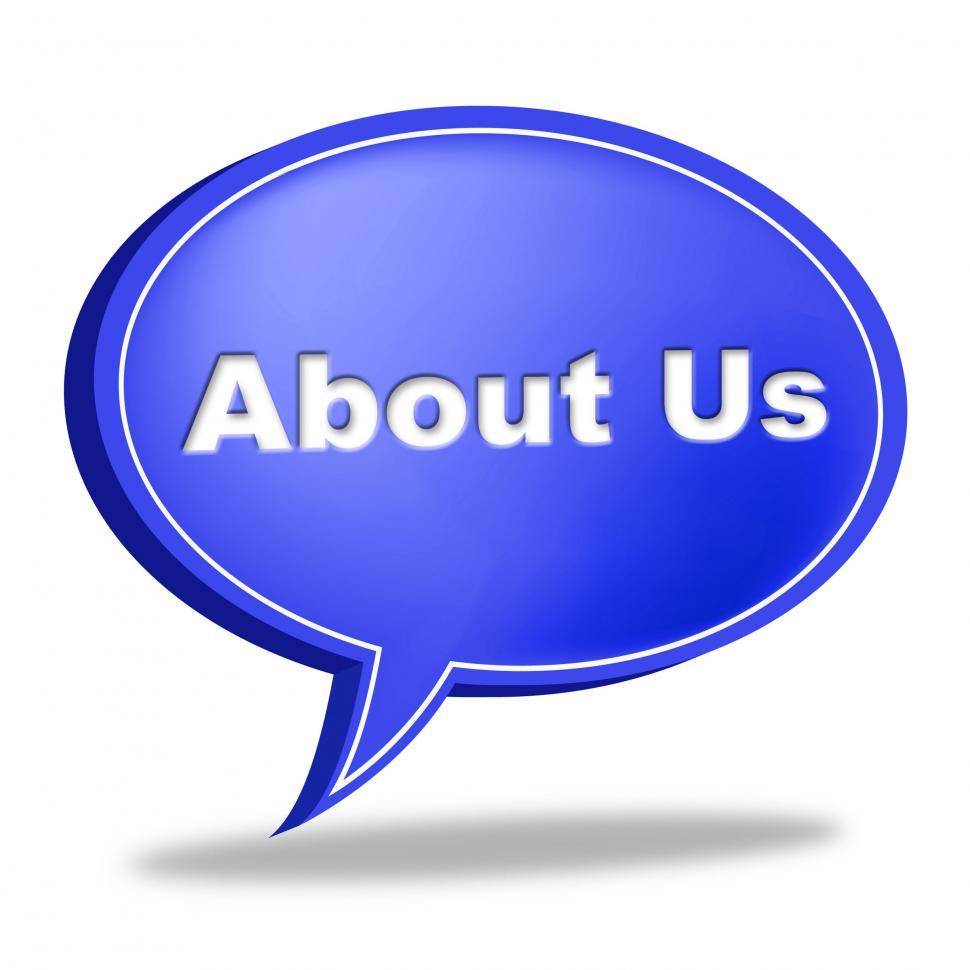 Free Image of About Us Message Represents Information About-Us And Commercial 