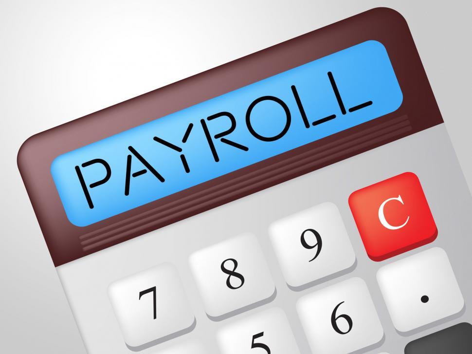 Free Image of Payroll Calculator Shows Earns Payday And Salaries 