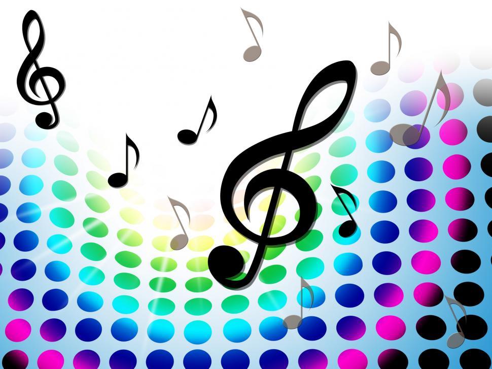 Free Image of Music Background Shows Treble Clef And Composer 