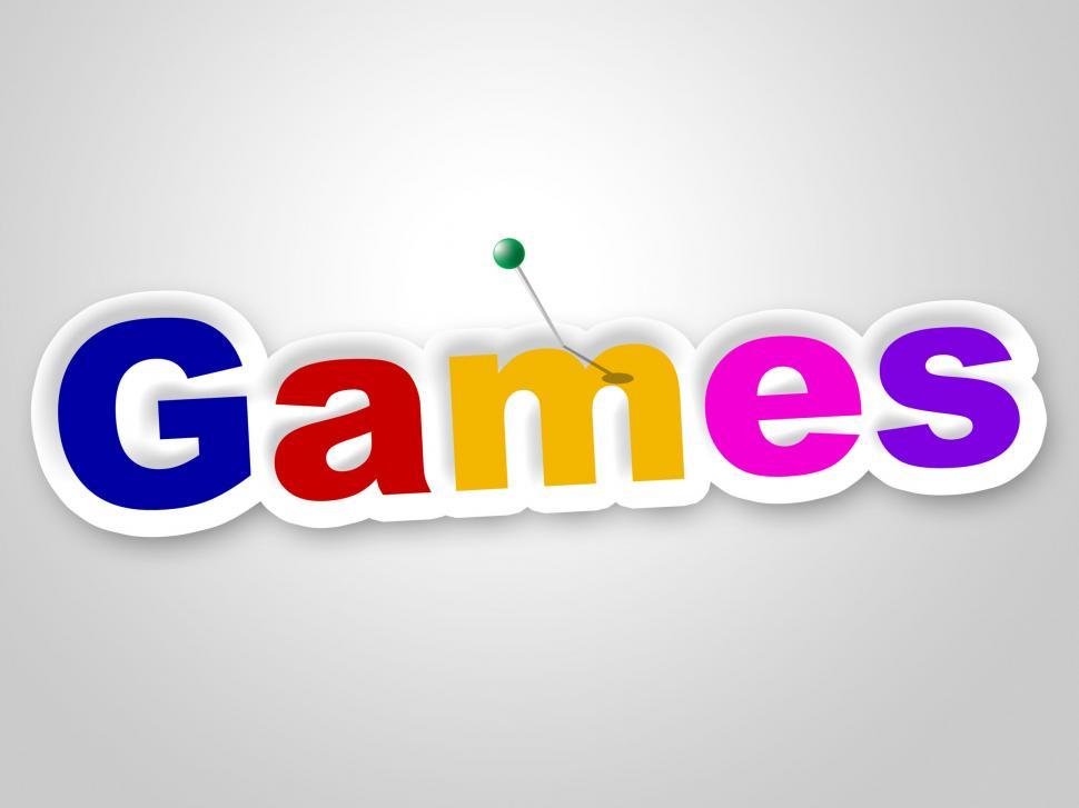 Free Image of Games Sign Represents Play Time And Fun 