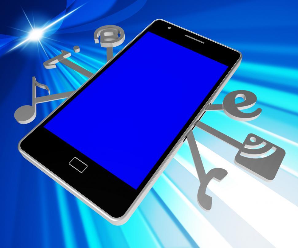 Free Image of Social Media Phone Indicates World Wide Web And Blogs 
