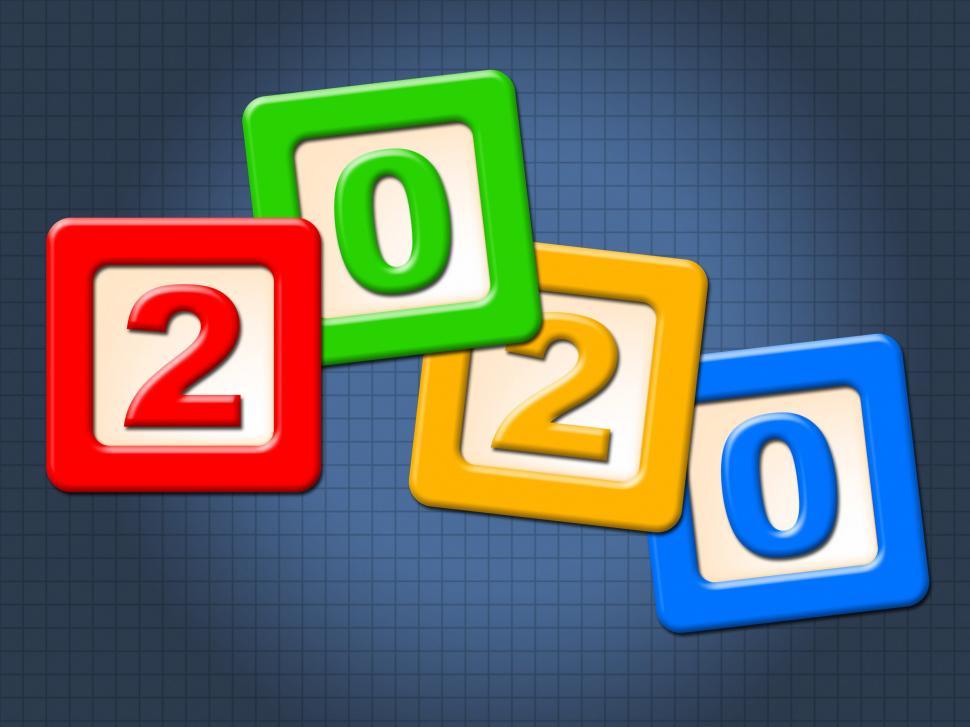 Free Image of Two Thosand Twenty Shows Happy New Year And Annual 