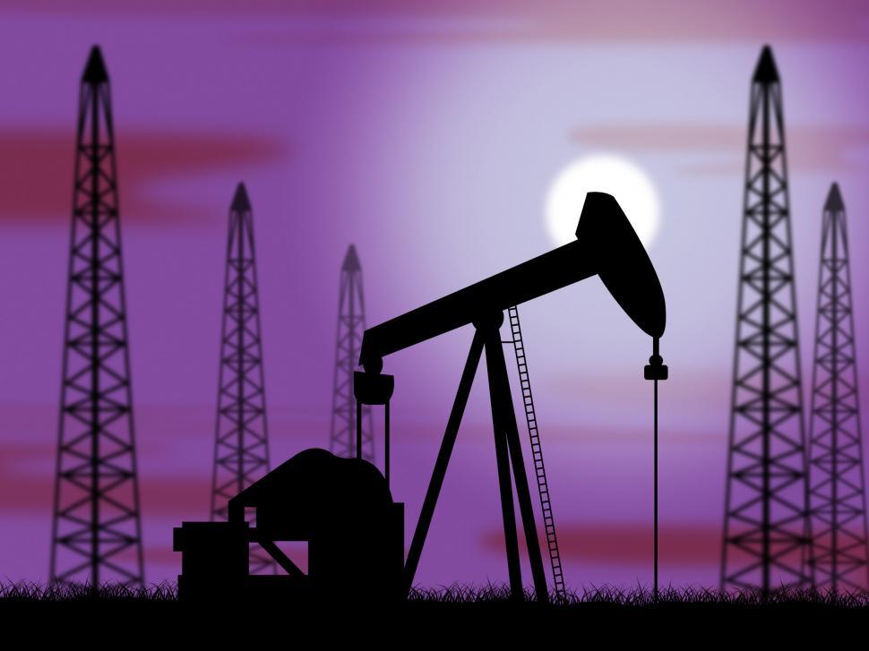 Free Image of Oil Wells Means Power Source And Drilling 