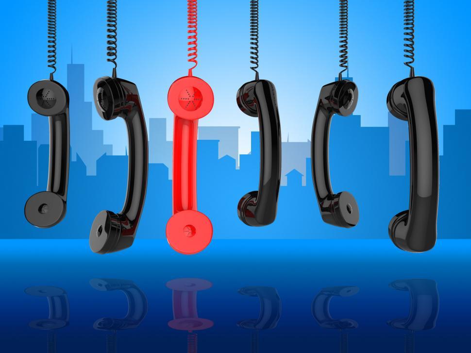 Free Image of Contact Us Shows Phone Call And Advice 