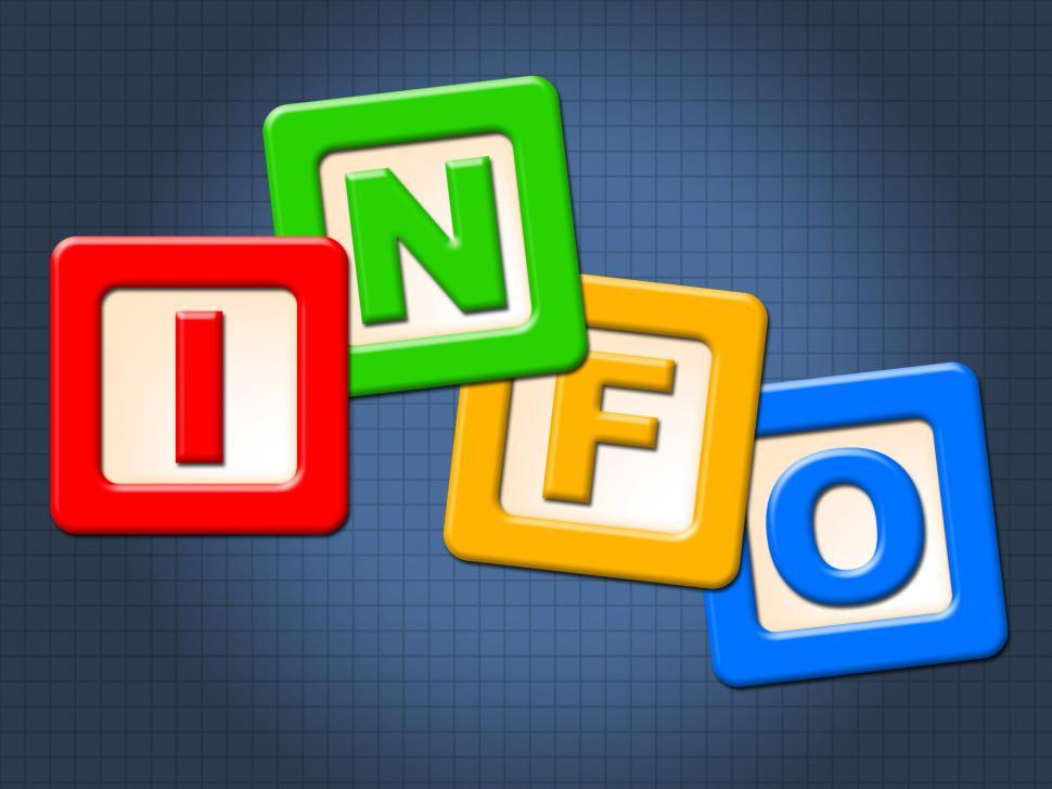 Free Image of Info Kids Blocks Represents Youths Youngster And Children 