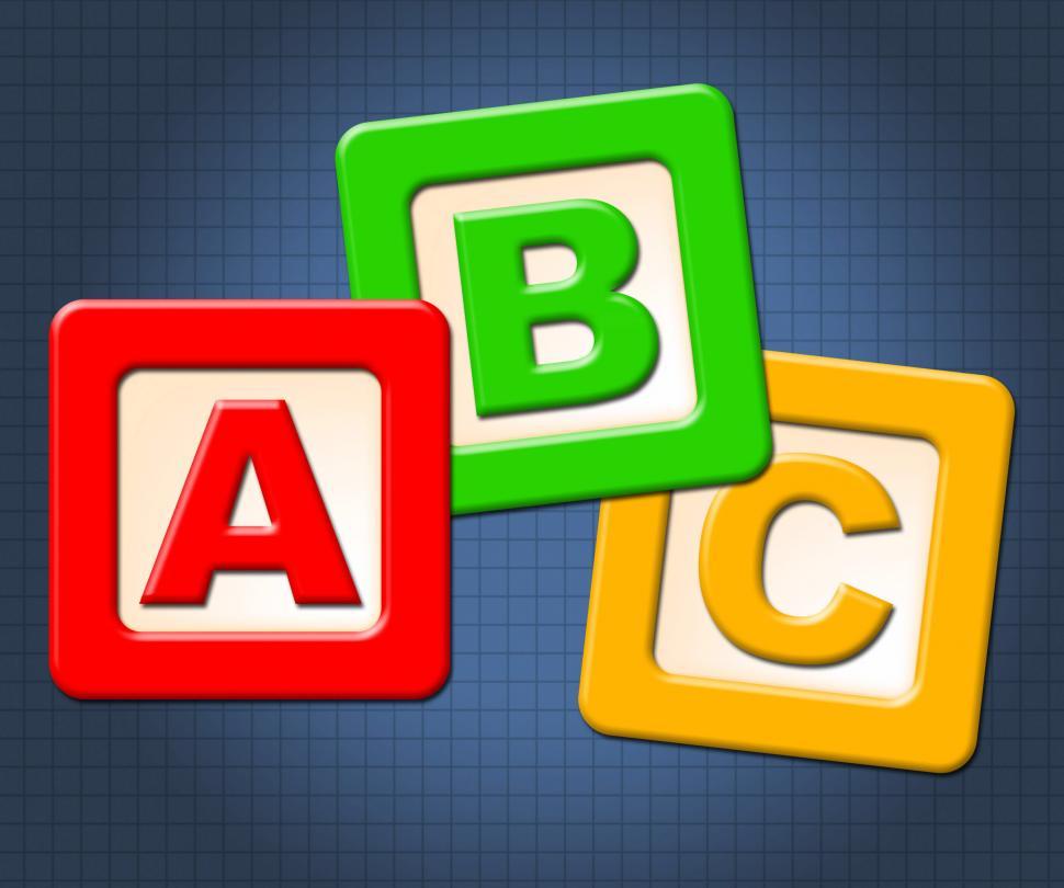 Free Image of Abc Kids Blocks Means Alphabet Letters And Alphabetical 