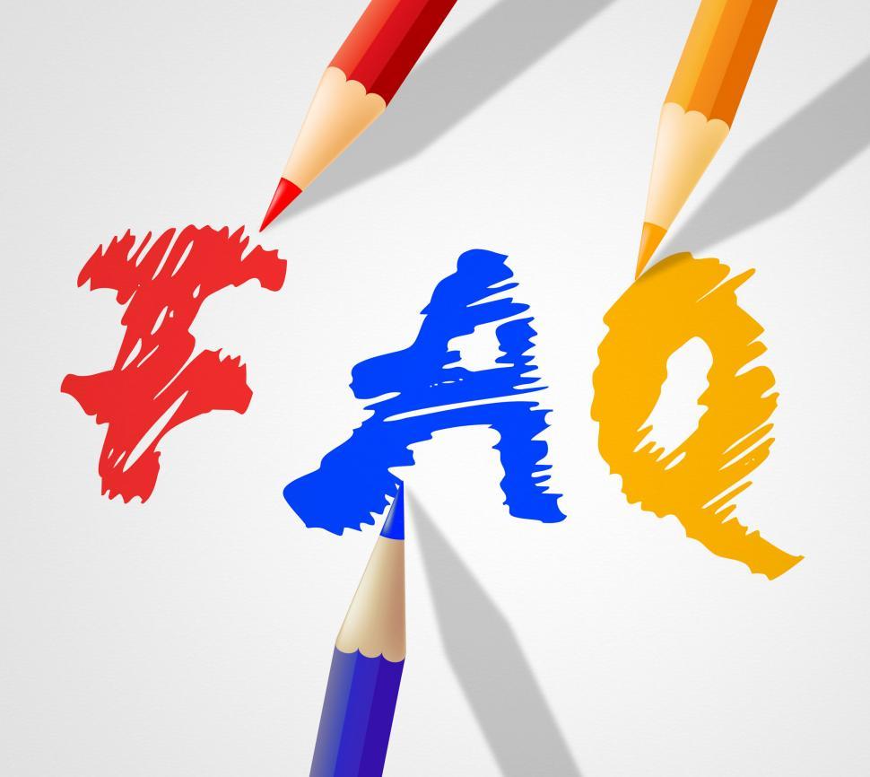 Free Image of Faq Word Represents Frequently Asked Questions And Answer 