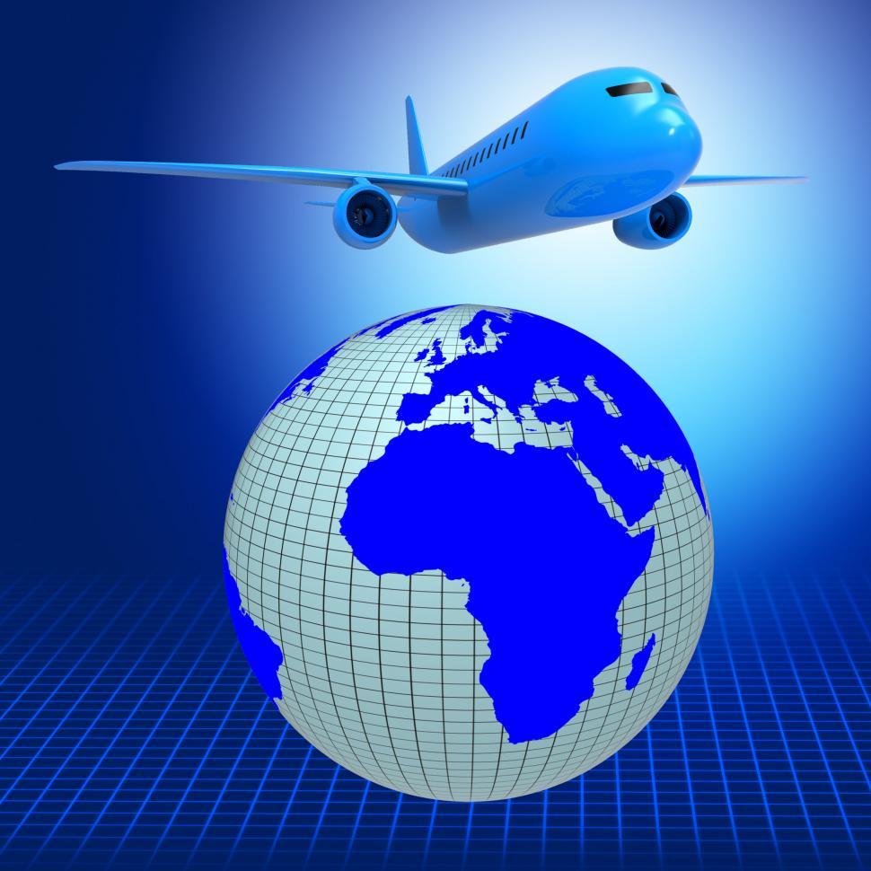 Free Image of World Plane Represents Travel Guide And Air 
