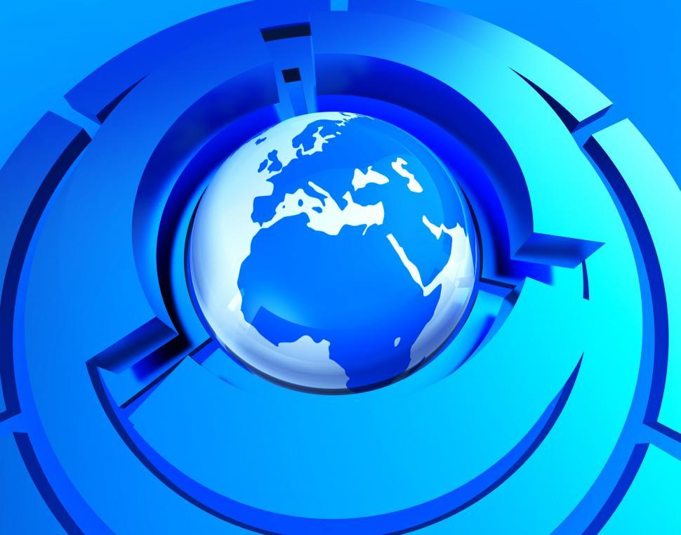 Free Image of Worldwide Globe Represents Web Site And Earth 