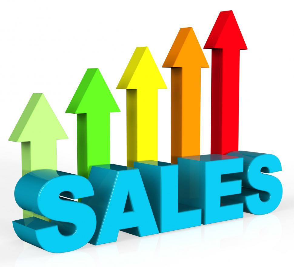 Free Image of Increase Sales Shows Success Trading And Improvement 