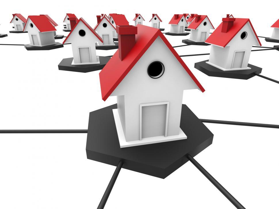 Free Image of Internet Housing Shows World Wide Web And Connect 
