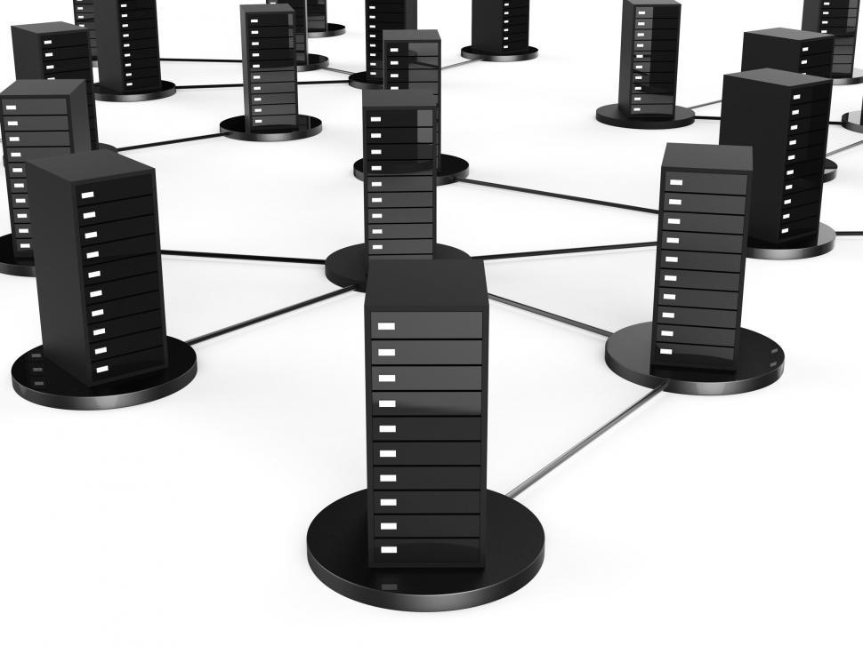 Free Image of Network Computer Storage Indicates Global Communications And Com 