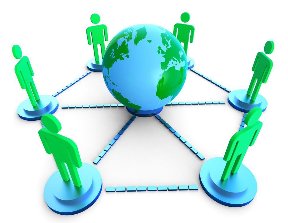 Free Image of Worldwide Communication Shows Computer Network And Chatting 