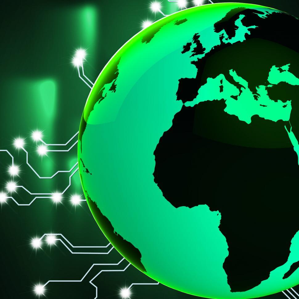 Free Image of Europe Africa Globe Represents Globalisation Globalize And Count 