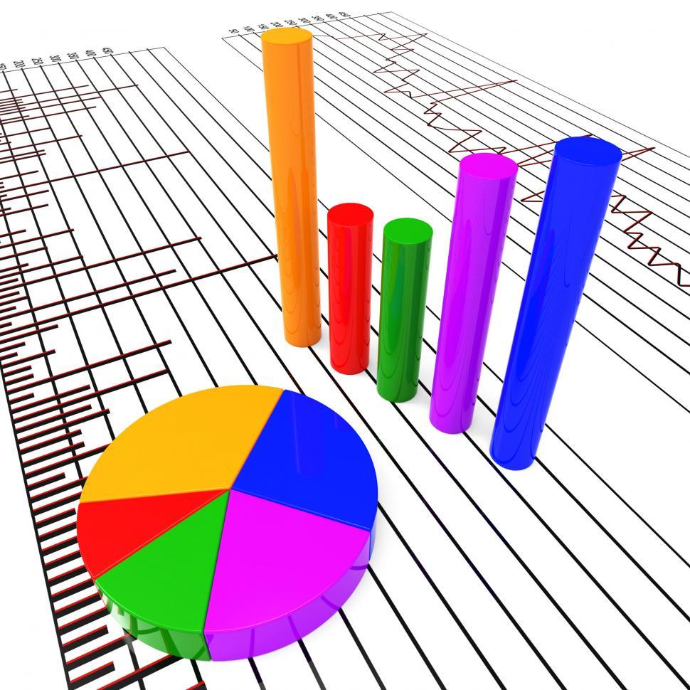 Free Image of Graph Report Shows Trading Forecast And Diagram 