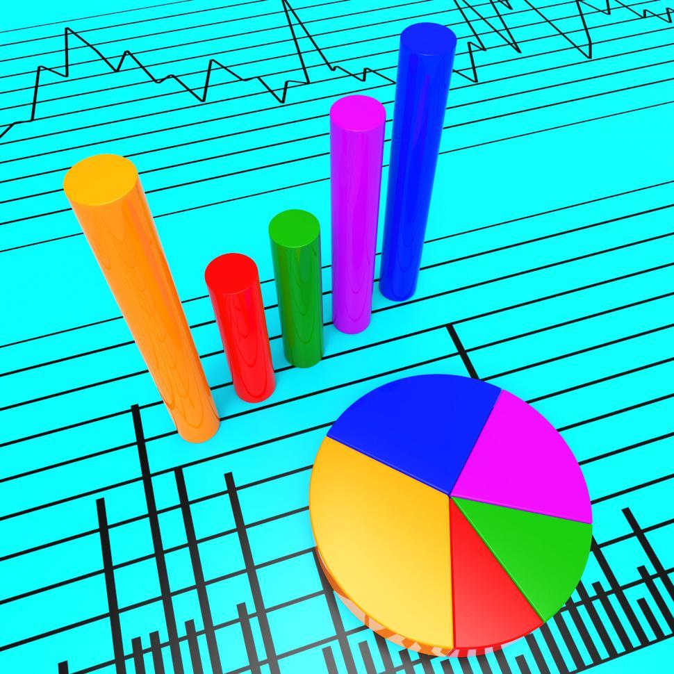 Free Image of Graph Report Shows Infochart Document And Investment 