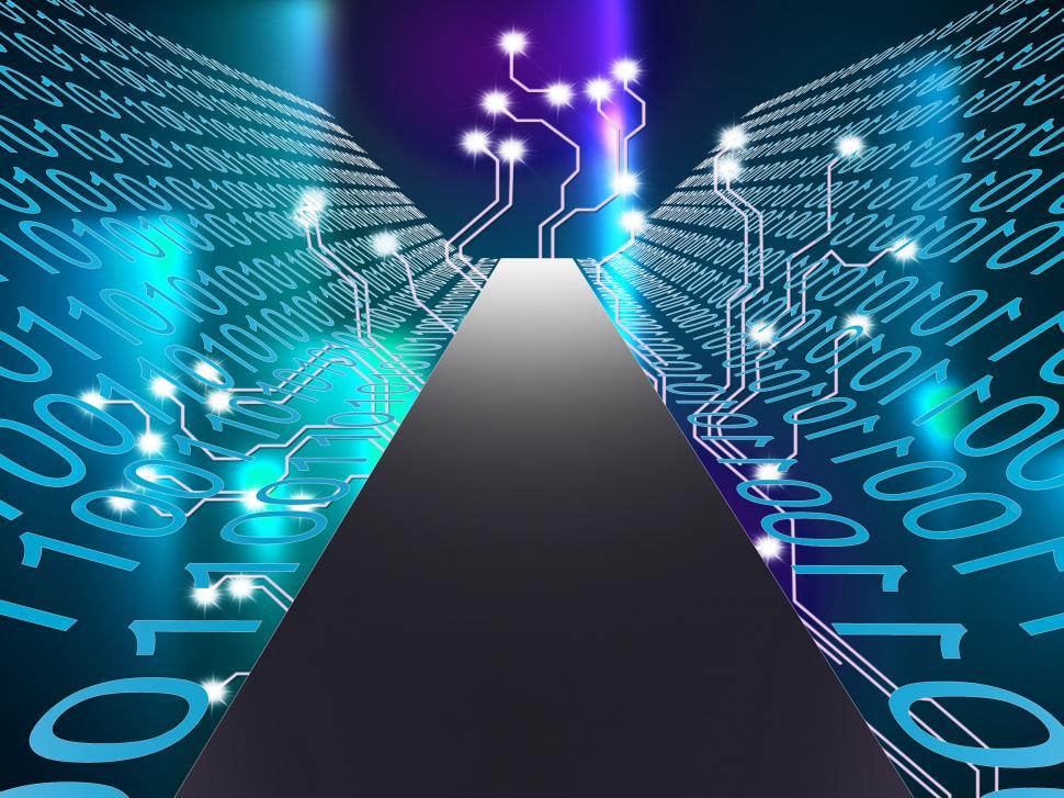 Free Image of Digital Path Represents Hi Tech And Computer 