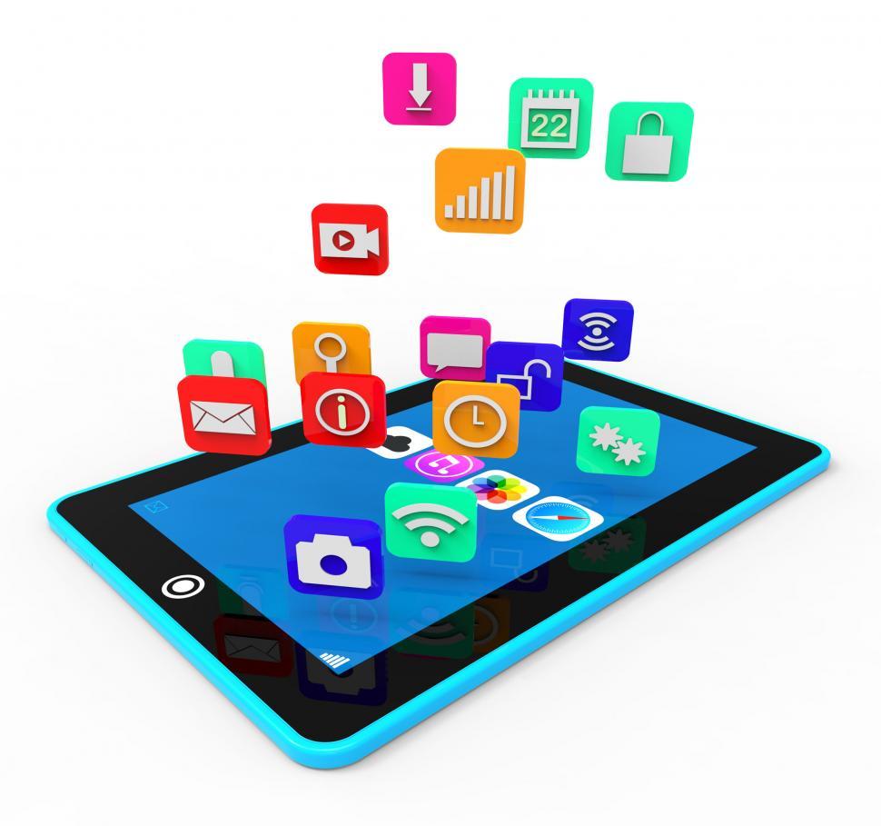 Free Image of Social Media Phone Means News Feed And Applications 