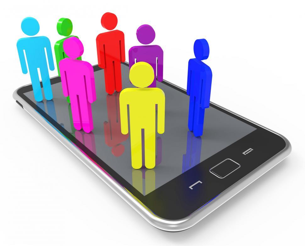 Free Image of Phone Communication Indicates Network Server And Communicate 