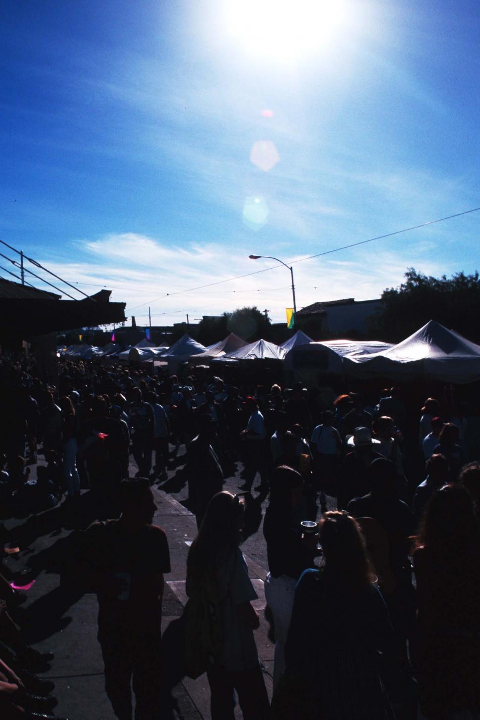 Free Image of Street fair silhouettes 