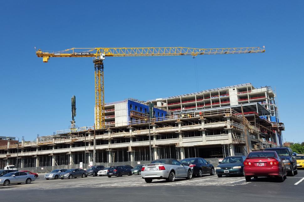 Free Image of Crane Construction Zone 