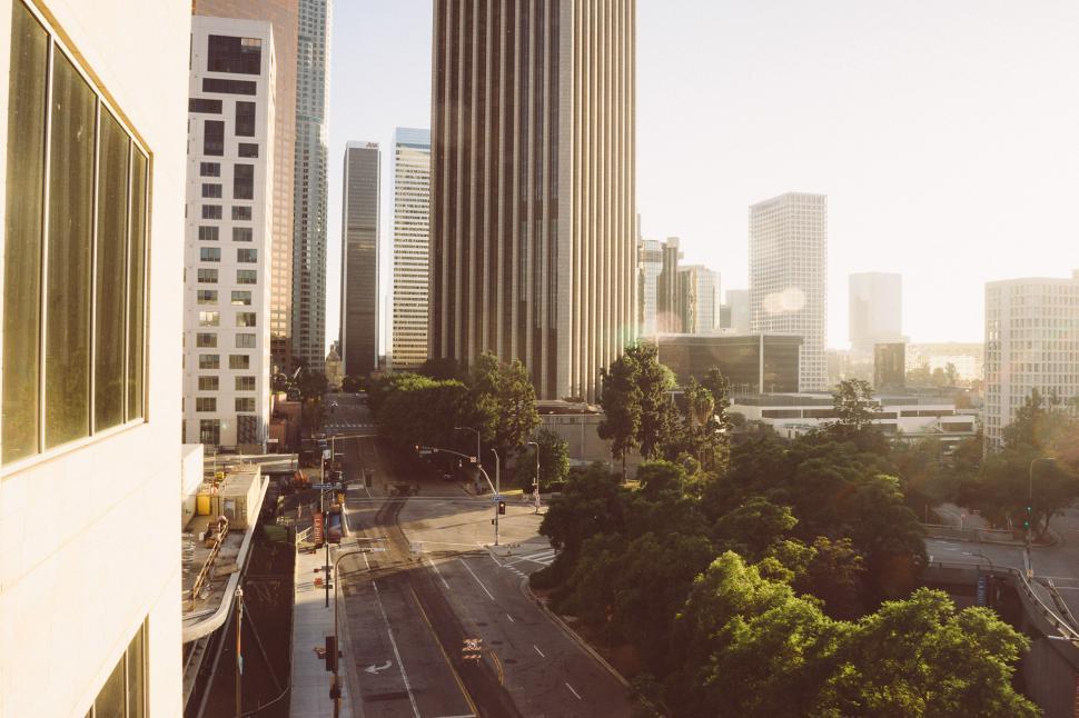 Free Image of Panoramic View of City With Tall Buildings 