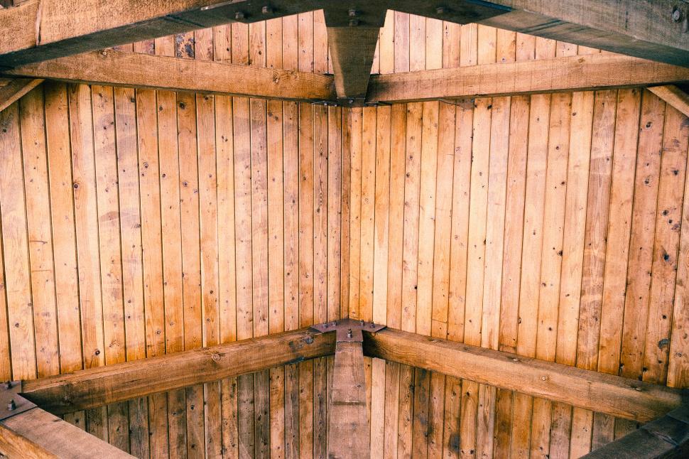 Free Image of Wooden Room With Ceiling Fan 