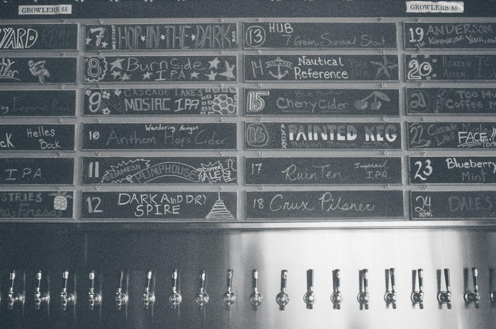 Free Image of Menu Board Filled With Various Items 