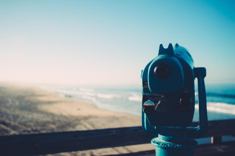 Free Image of Parking Meter on Beachside 