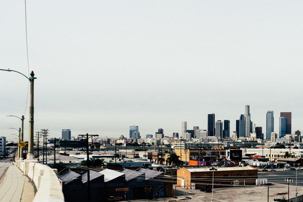 Free Image of A View of a Cityscape From Afar 