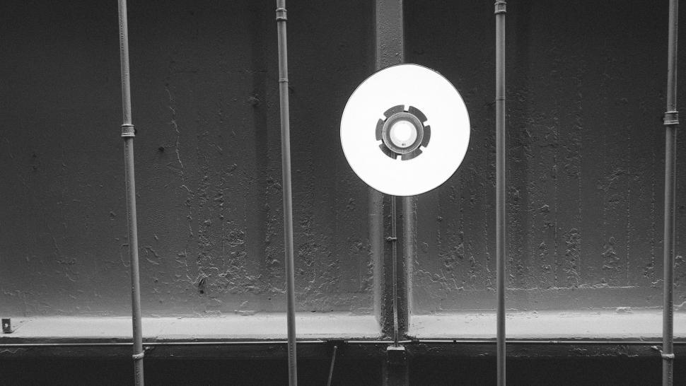 Free Image of Disk Attached to Fence 