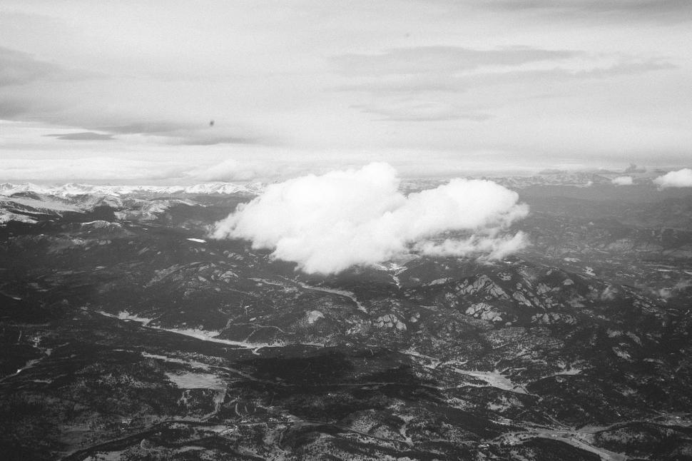 Free Image of Majestic Mountains and Clouds 