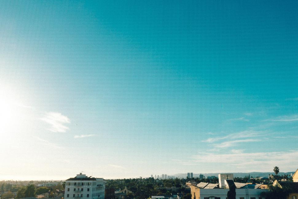 Free Image of A Panoramic View of the Cityscape From a High Vantage Point 