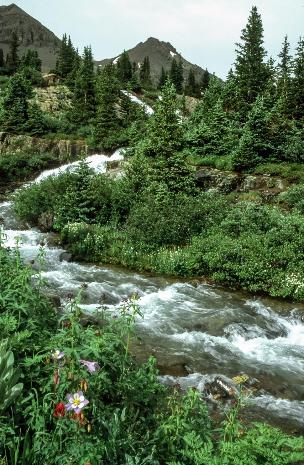 Free Image of Waterfall and stream 