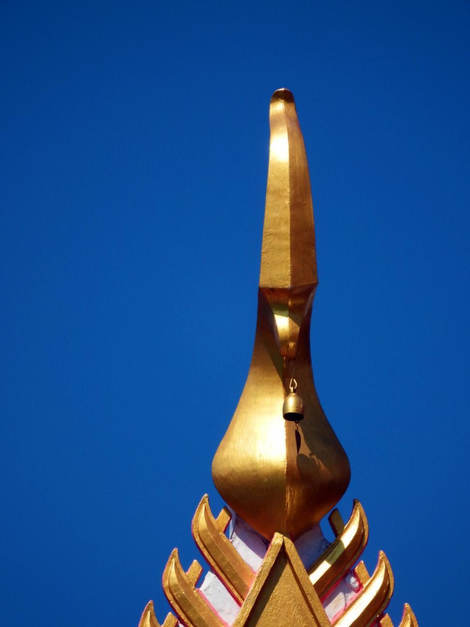Free Image of Temple Roof Detail  