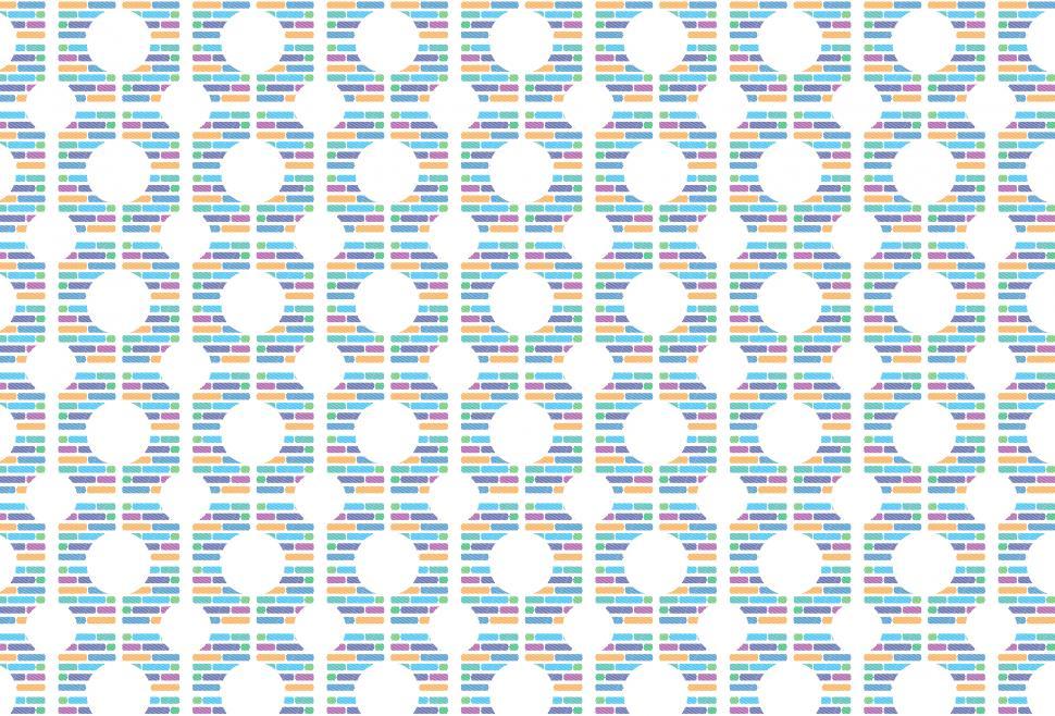 Free Image of Colorful Pattern on White Background 