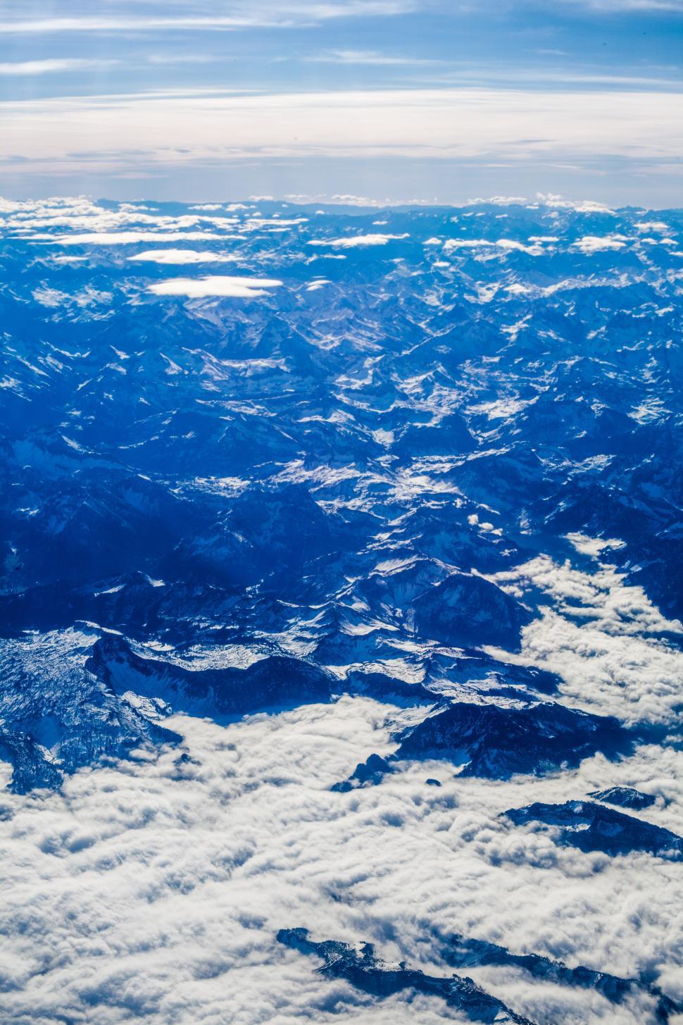 Free Image of A View of the Sky From an Airplane Window 