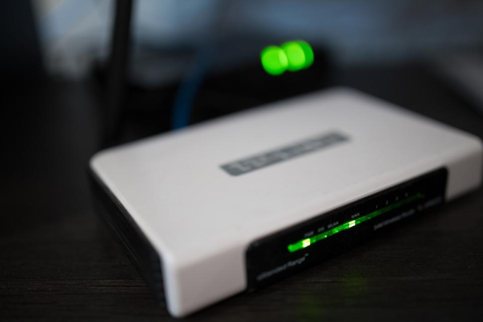 Free Image of Close Up of White Device on Table 