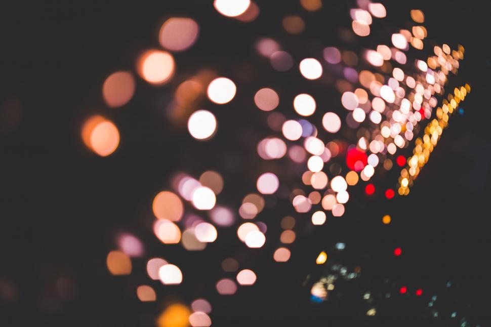 Free Image of Blurry City Street at Night 