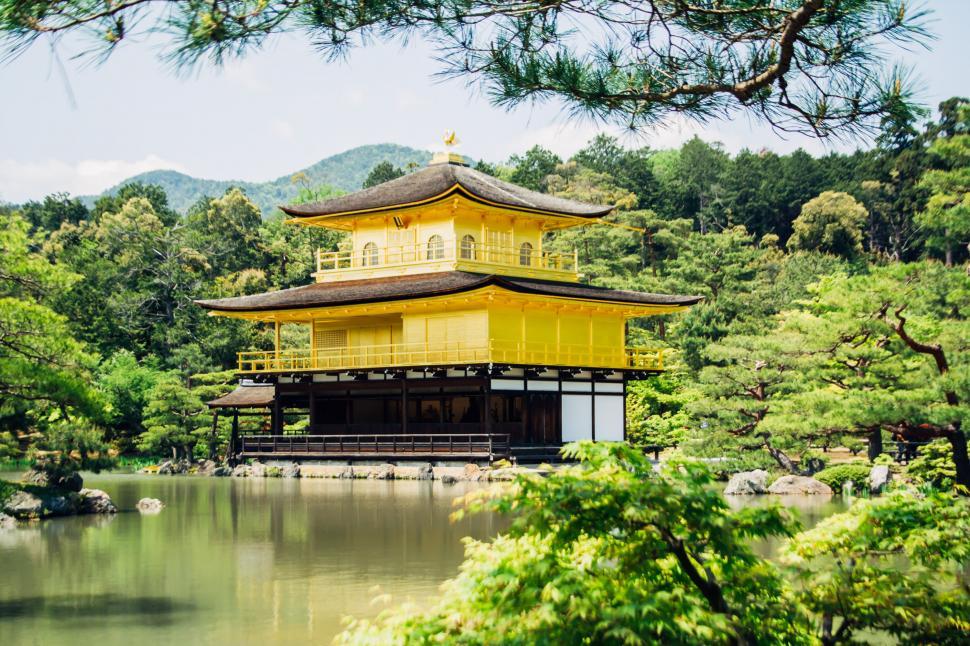 Free Image of Large Yellow Building in Forest 