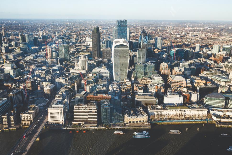 Free Image of Aerial View of the City of London 