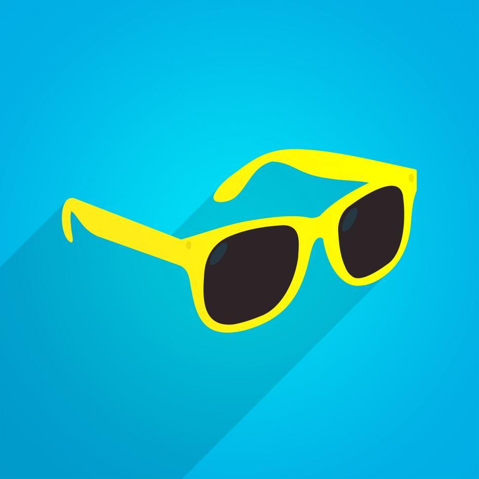 Free Image of Yellow Fun Sunglasses - Summer Fashion Icon 