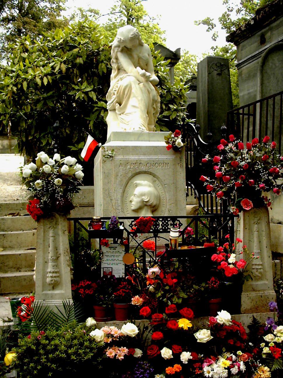 Free Image of Chopins Grave 