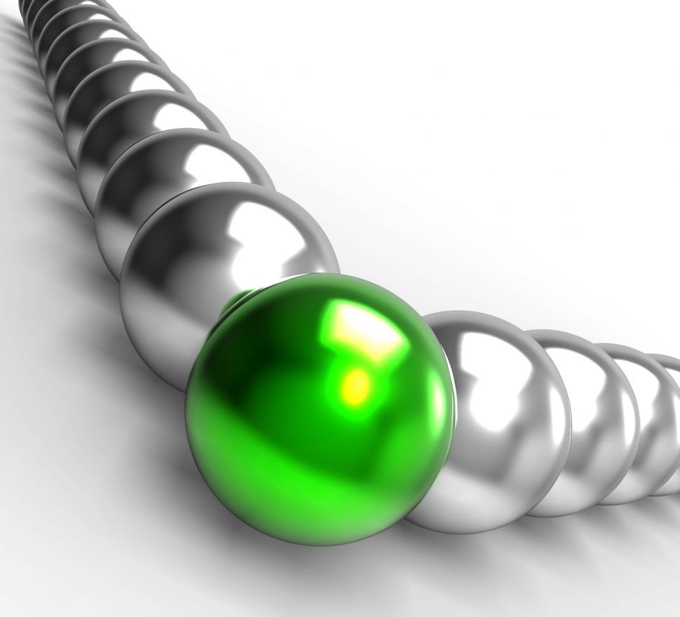 Free Image of Leading Metallic Balls Showing Leadership 