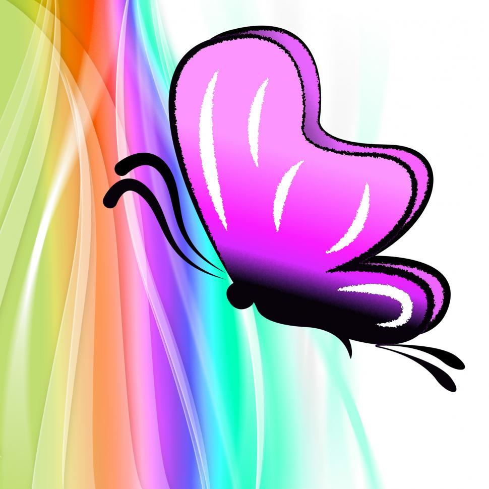 Free Image of Butterfly In Summer Indicates Warmth Natural And Outdoors 