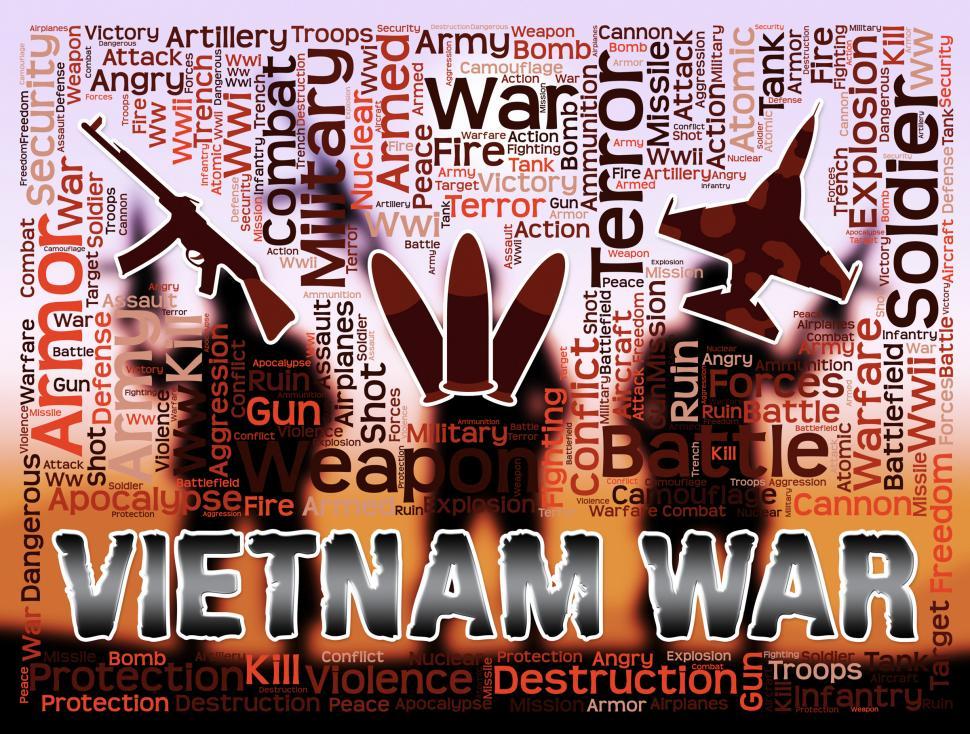 Free Image of Vietnam War Means Indochina military Action And Conflict 