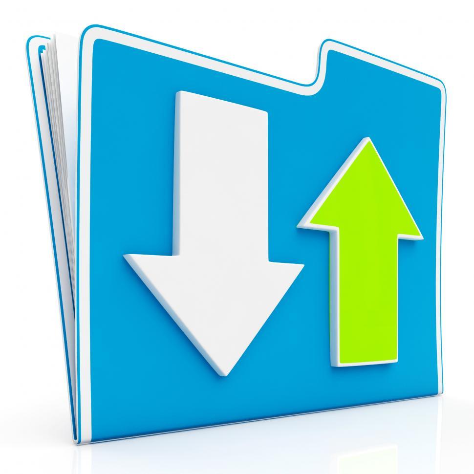 Free Image of Downloading and Uploading Data Icon  