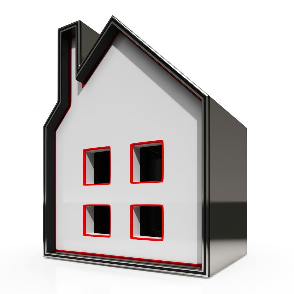 Free Image of House Icon Shows Home For Sale 