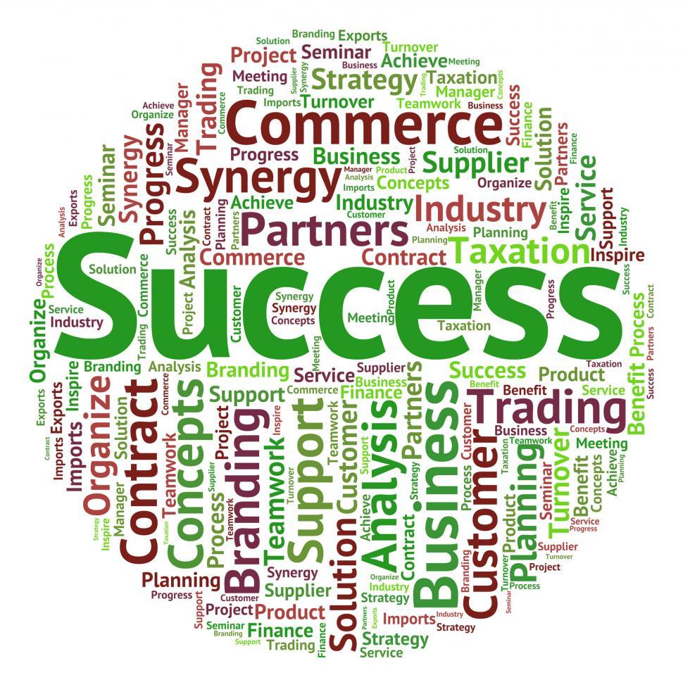 Free Image of Success Word Indicates Victors Successful And Victorious 